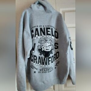 UFC Ultimate Fighting Championship Canelo Vs Crawford Gray Hoodie Large MMA USA